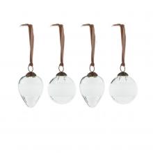 Nkuku Anara Etched Baubles (set of 4)