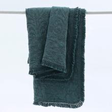 MM Linen Mayen Throw Bluestone