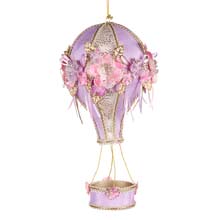 Goodwill Fabric Floral Display Hot Air Balloon Ornament