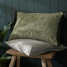 William Morris At Home Marigold Cushion Olive 40/60cm