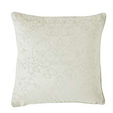 William Morris At Home Strawberry Thief Embossed Cushion Oyster