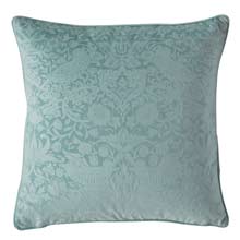 William Morris At Home Strawberry Thief Embossed Cushion Seafoam