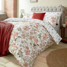 Laura Ashley Lewcombe Terracotta Duvet Cover Set