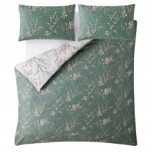 Laura Ashley Pussy Willow Fern Green Duvet Cover Set