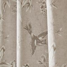 Laura Ashley Rowsham Garden Blackout Lined Curtains Natural