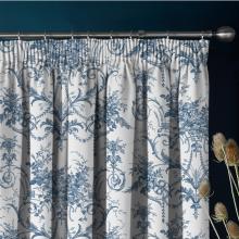 Laura Ashley Tuileries Blackout Lined Curtains Midnight