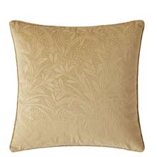 Laura Ashley Barley Embossed Cushion Gold