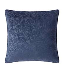 Laura Ashley Barley Embossed Cushion Midnight Navy