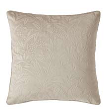 Laura Ashley Barley Embossed Cushion Natural