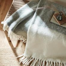 Laura Ashley Bronwen Steel Grey Throw