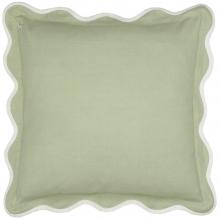 Sanderson Adele Floral Embroidered Cushion Cover Sage