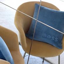 Boss Home Bold Logo Denim Cushion Cover 