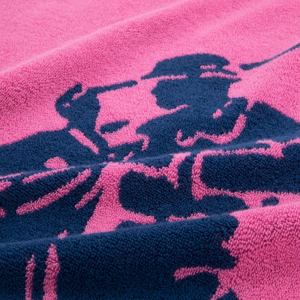 Ralph Lauren Home Maui Pink Player logo-embroidered Cotton Towel Face Cloth