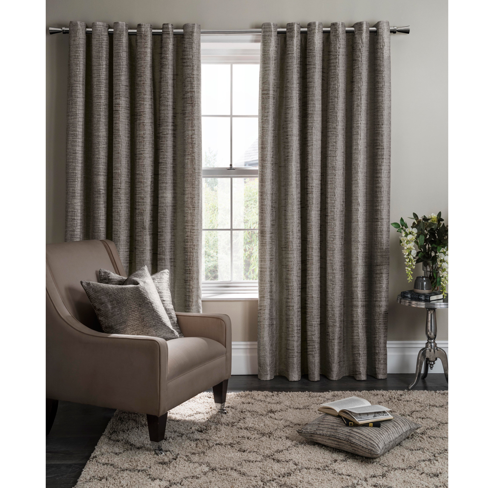 Studio G Campello Charcoal In Ready Made Curtains Metal