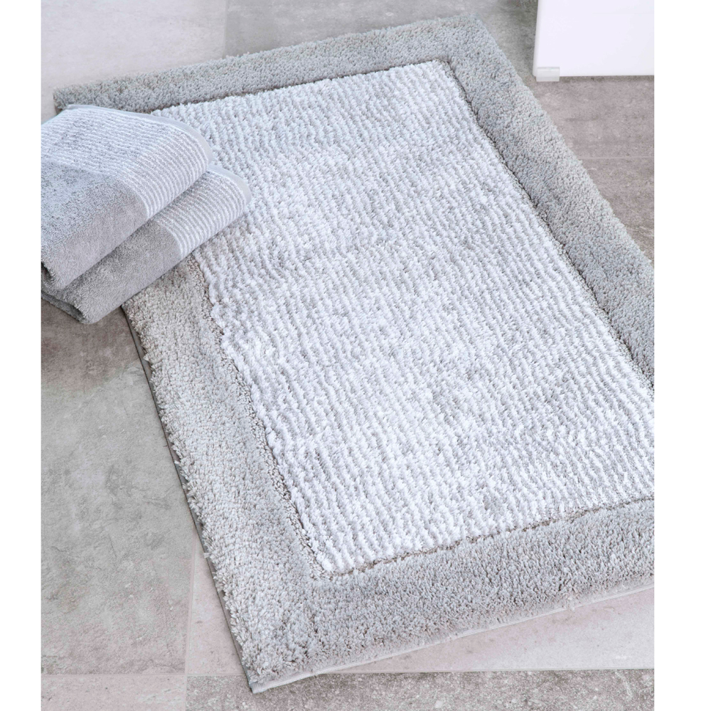 Kassatex Chairish Bath Mats - White / Sand / 22 x 34