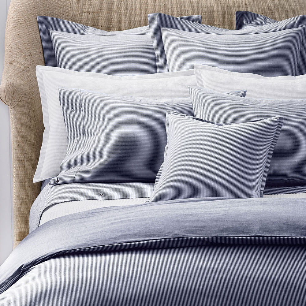 Navy hot sale oxford pillowcases