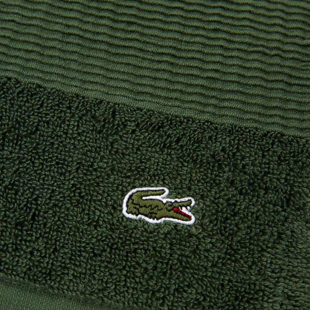 Lacoste Le Croco Towels, Green