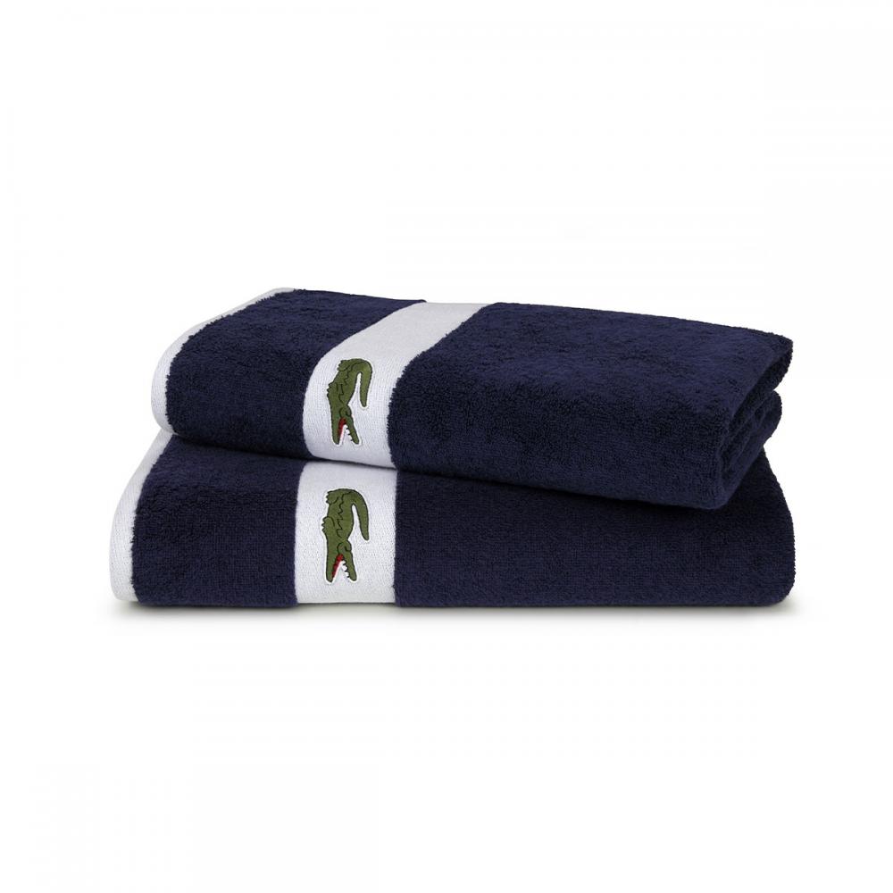 Lacoste L Le Croco Towel Marine in Towels