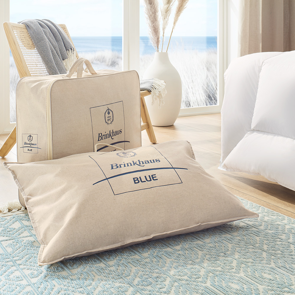 Brinkhaus The Blue Goose Down Pillow Firm in Natural Filled