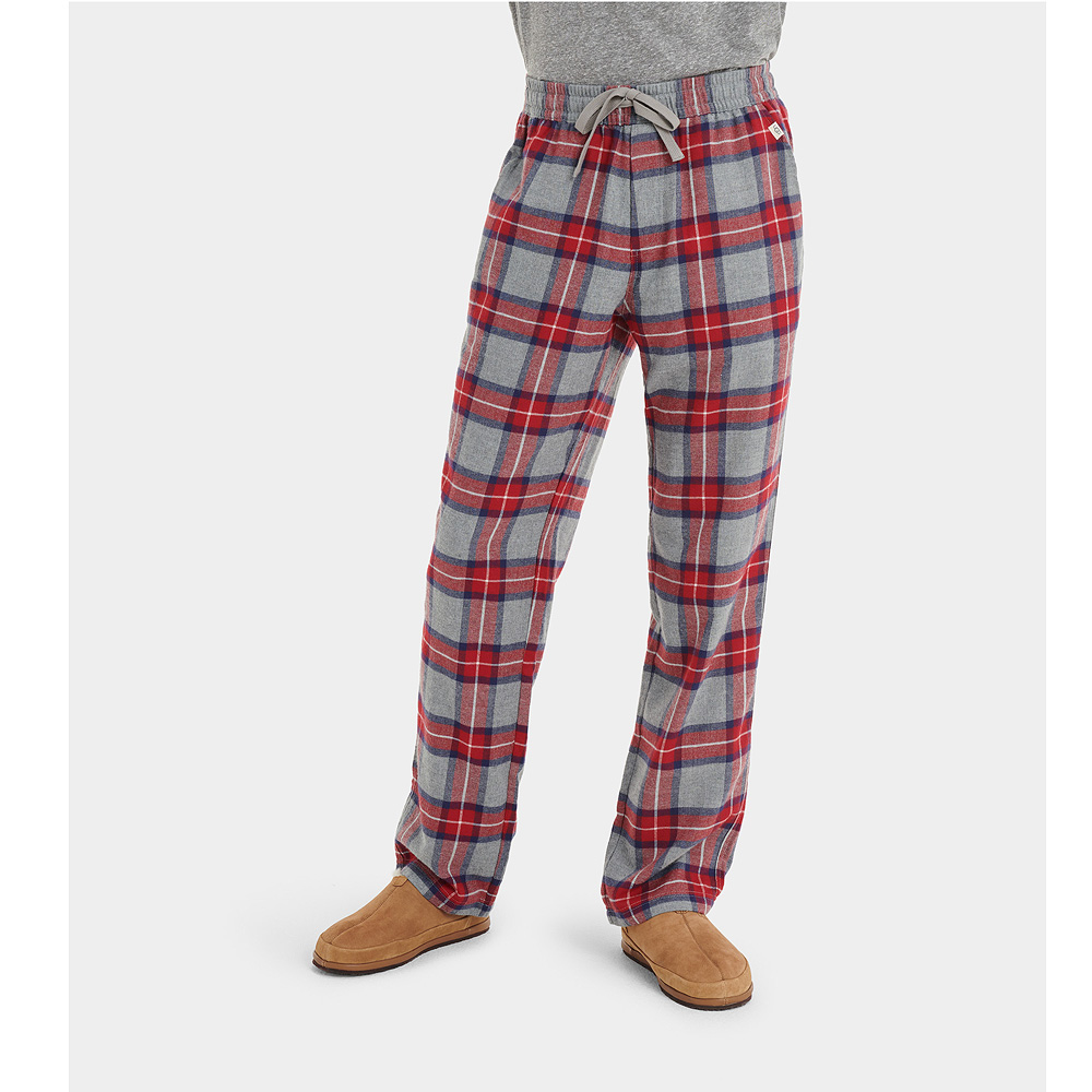 UGG Steiner Men s Pyjama Set Grey Heather Red Plaid Seymour s Home