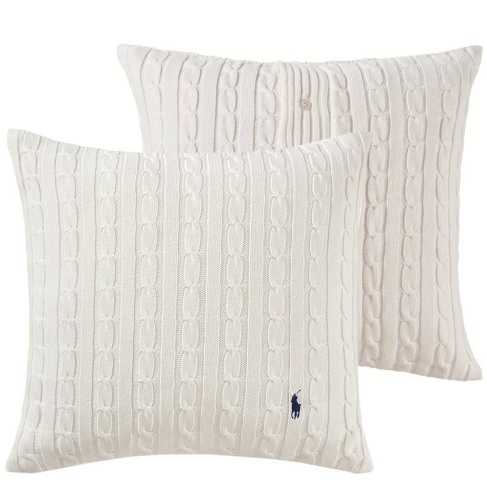 ralph lauren cable knit pillow