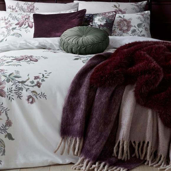 Laura Ashley Heaton Blackberry Purple Throw