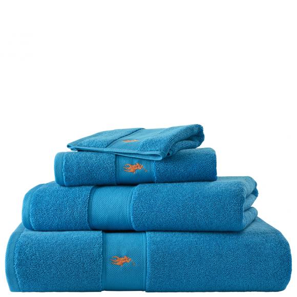 Ralph Lauren Home Polo Player Towels Cove Blue