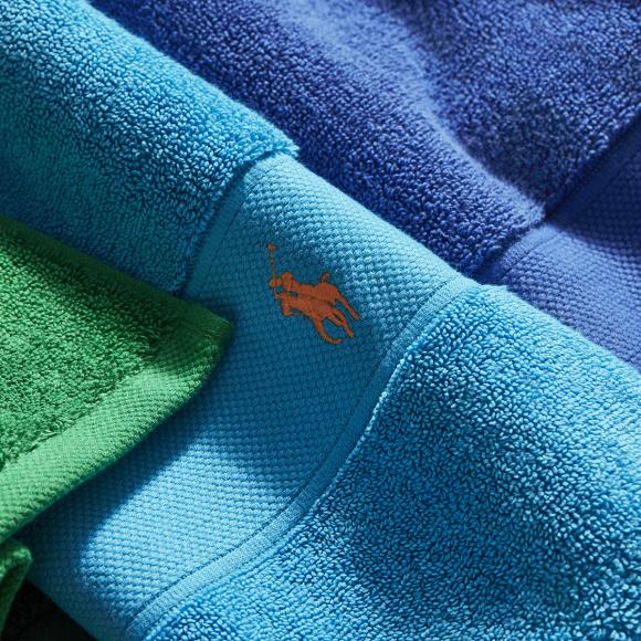 Ralph Lauren Home Polo Player Towels Cove Blue