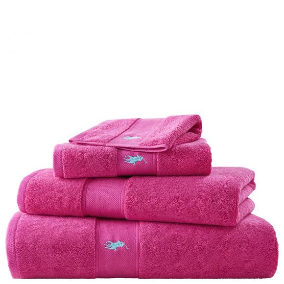 Ralph Lauren Home Polo Player Towels Pink Sky