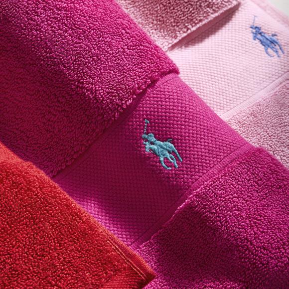 Ralph Lauren Home Polo Player Towels Pink Sky