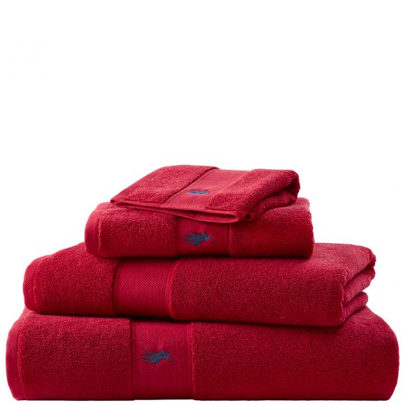 Ralph Lauren Home Polo Player Towels Red 2000