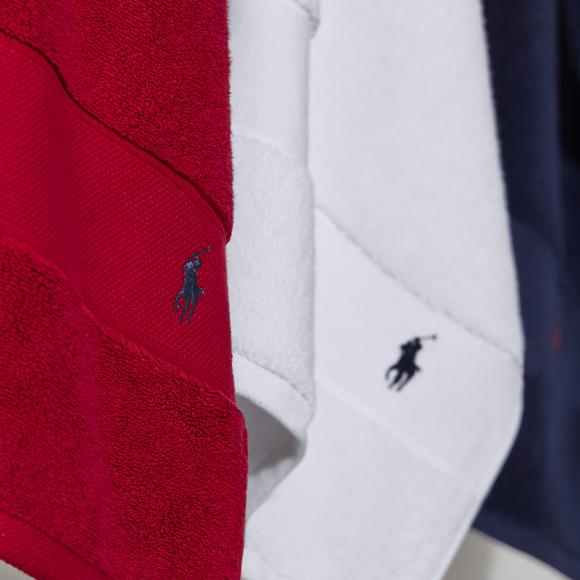 Ralph Lauren Home Polo Player Towels Red 2000