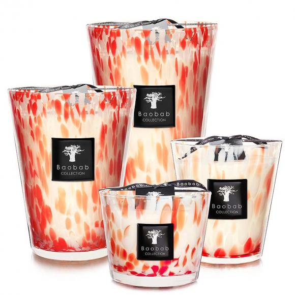 Baobab Collection Pearls Coral Candle - Pearls Collection