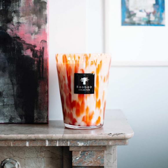 Baobab Collection Pearls Coral Candle - Pearls Collection