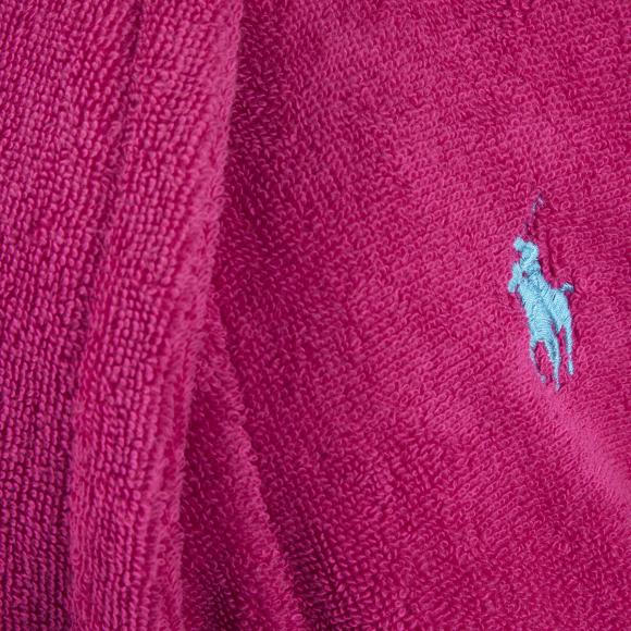 Ralph Lauren Home Polo Player Shawl Robe Pink Sky