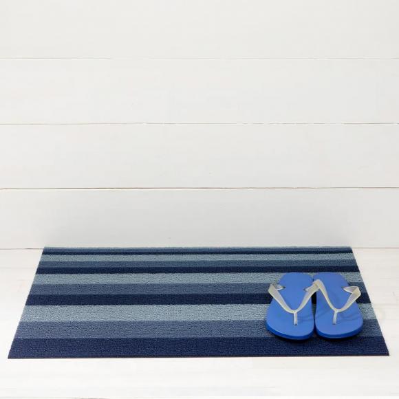 Chilewich Bounce Stripe Storm Shag Mat