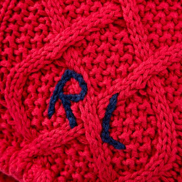 Ralph Lauren Home Highland Knit Cushion Cover Red