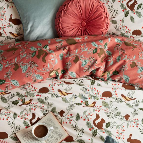 Laura Ashley Autumnal Woodland Duvet Cover Set