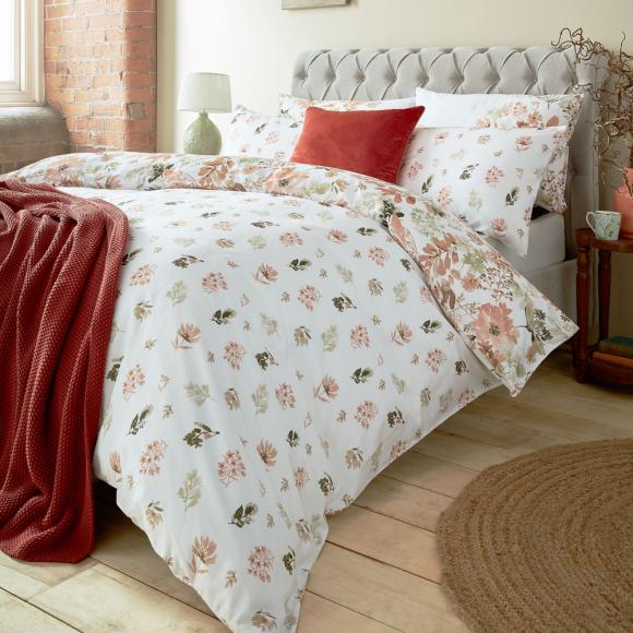 Laura Ashley Lewcombe Terracotta Duvet Cover Set