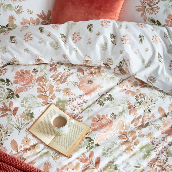 Laura Ashley Lewcombe Terracotta Duvet Cover Set