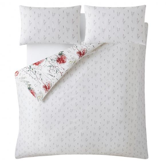 Laura Ashley Pallington Bloom Ruby Red Duvet Cover Set