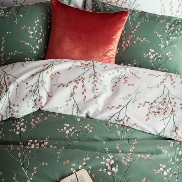 Laura Ashley Pussy Willow Fern Green Duvet Cover Set