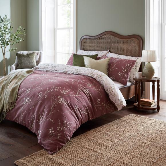 Laura Ashley Pussy Willow Plum Purple Duvet Cover Set