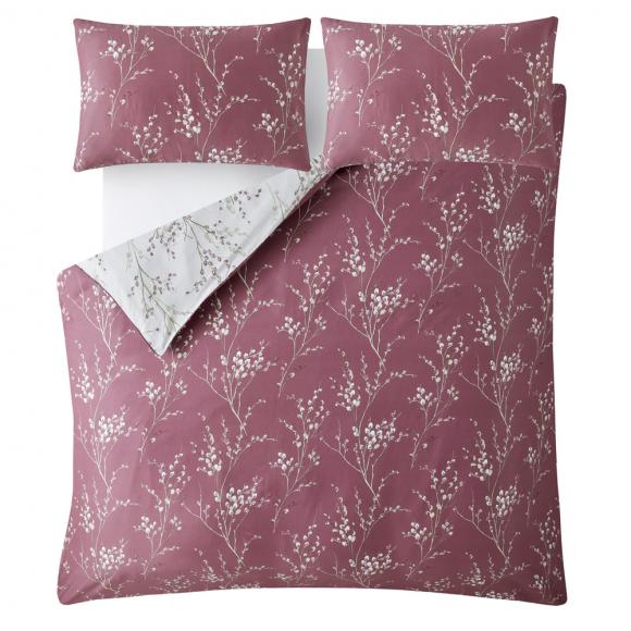 Laura Ashley Pussy Willow Plum Purple Duvet Cover Set