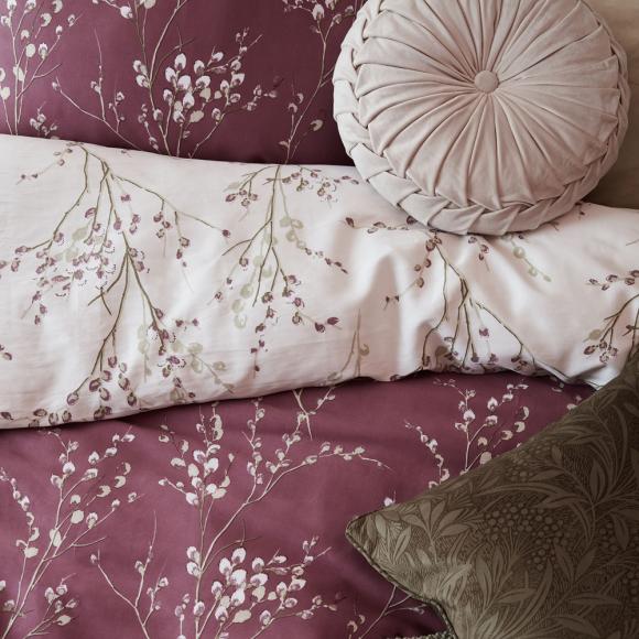 Laura Ashley Pussy Willow Plum Purple Duvet Cover Set