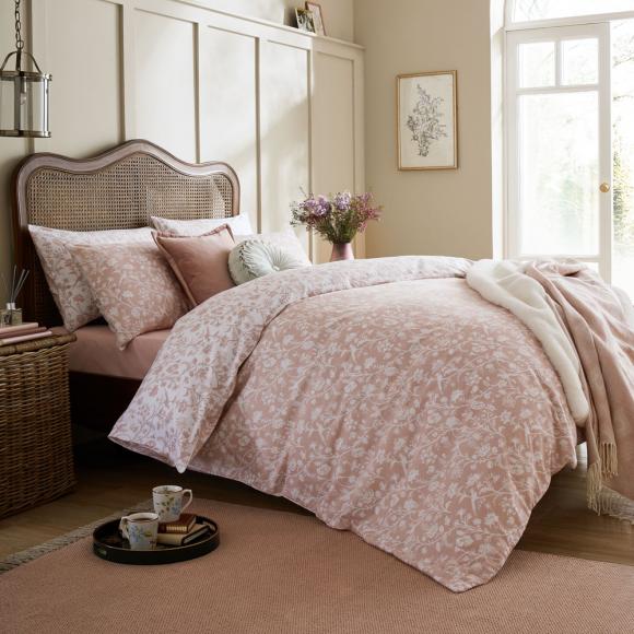 Laura Ashley Sheperds Purse Blush Pink Duvet Cover Set