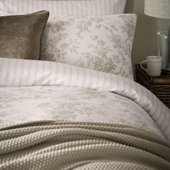 Laura Ashley Walled Garden Dove Grey Duvet Cover Set