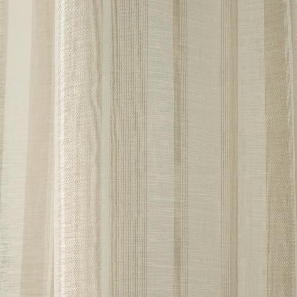 Laura Ashley Awning Stripe Sheer Panel Natural