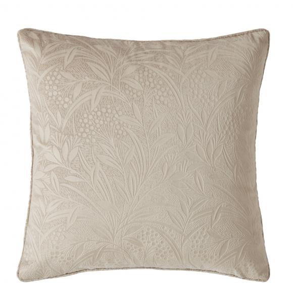 Laura Ashley Barley Embossed Cushion Natural