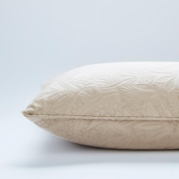 Laura Ashley Barley Embossed Cushion Natural